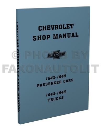 Chevy car shop manual - chevy, 1942